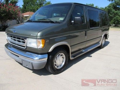 02 e150 regency van 4.6l triton tx-owned custom tv/dvd rear a/c well maintained