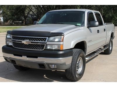 05 chevy silverado 2500 ls crew cab 4x4 6.0l 1 owner leather bose audio cd/tape