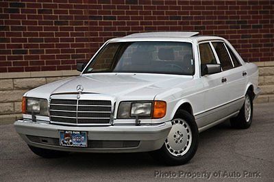 90 mercedes 560 sel 1 owner collector&#039;s item no rust reclining/heated rear seats