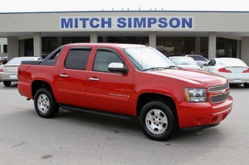2007 chevrolet avalanche lt 4x4 red leather loaded! georgia truck  nice!!