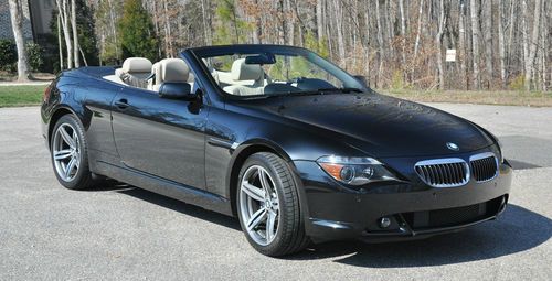 2006 bmw 650i convertible 6-sp 51900 mi, exc. condition, one owner, clean carfax