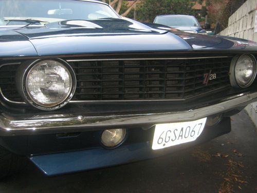 1969 camaro blue reserve set at $12,000
