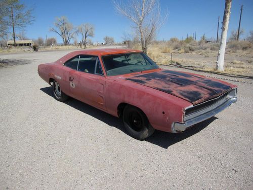 1968 dodge charger restoration project car -- 30 year nevada car!