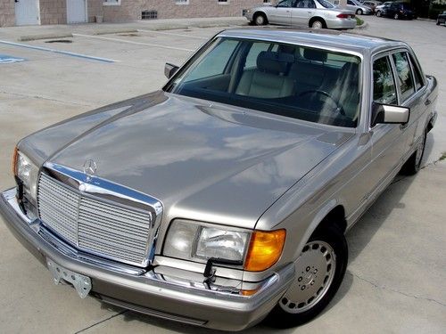 1991 mercedes - benz 560sel no reserve auction! private car! runs great!