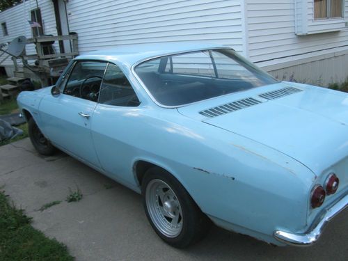 1966 chevy corvair "500" -2 door coupe-110 hp- 6 cylinder- 2x single barrel carb