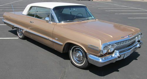 1963 chevrolet impala ss 327 #'s matching bone stock