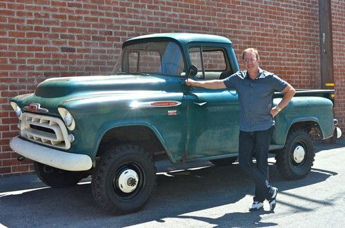 1957 chev napco truck 3100 4wd 4x4 pickup 265 v8 tim allen celebrity owned tv
