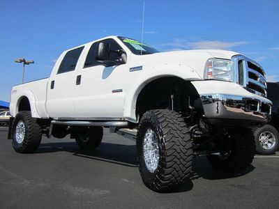 2007 ford f-250 super duty crew cab diesel xlt 4x4 rize industries lifted truck!