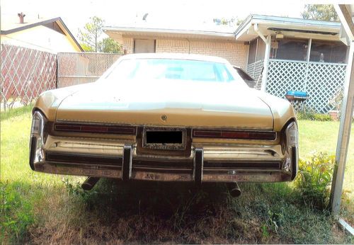 1974 buick electra 225, yellow, hardtop, dual exhaust