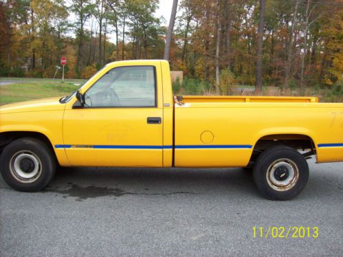 Gmc chevrolet 2500 3/4 ton pick up truck 1owner govtowned low miles no reserve