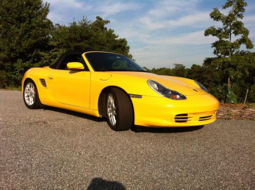 Boxster s roadster - 2003, speed yellow w/black full-leather interior