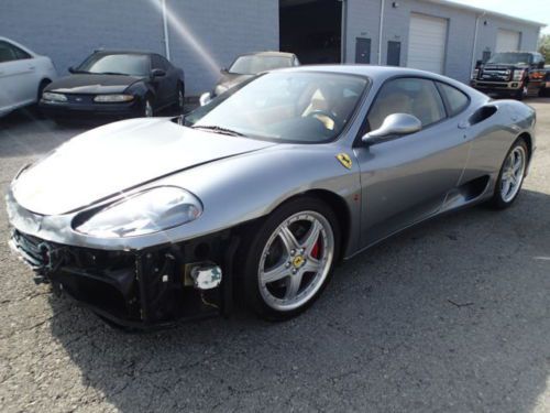 2002 ferrari 360 modena,10kmiles,damaged,runs and drives,not salvage,clear title