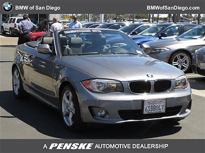 Cerified 128i 1 series low miles 2 dr convertible 6-speed premium package