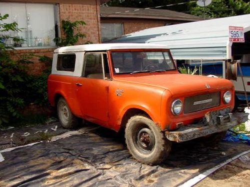 1969 international scout 4 cyclinder 3 speed 4 wheel drive
