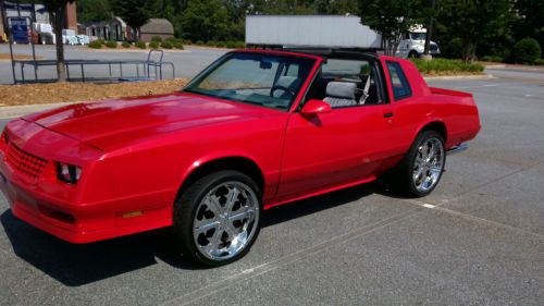 1986 chevy monte carlo ss t tops  red mc