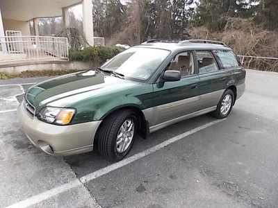 2002 subaru outback, no reserve, one owner, looks and runs great