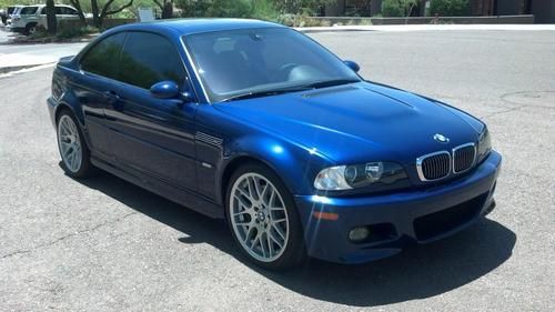 2006 bmw e46 m3 competition package 55,000 miles interlagos blue factory nav