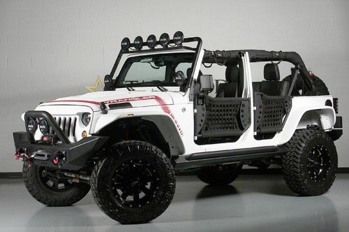 2013 jeep wrangler custom white kevlar el diablo mbrp daytona leather