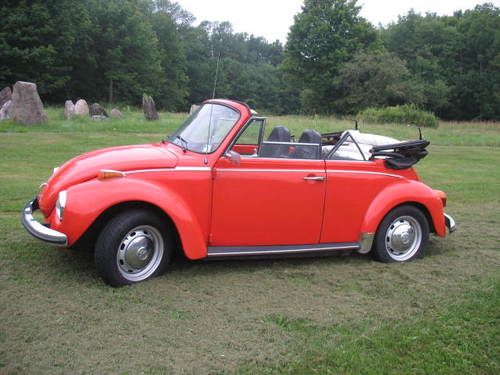 1973 vw beetle convertable classic super bug  no reserve