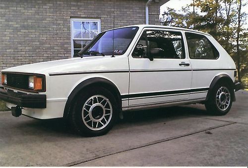 1983 vw rabbit gti callaway stage 2 turbo, white with red interior, 18,561 miles