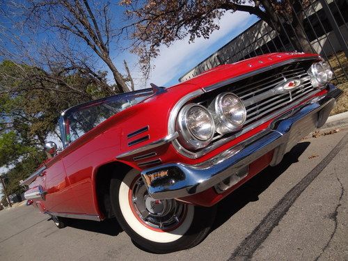 1960 chevrolet impala 348 tri-power convertible / restored classic with options