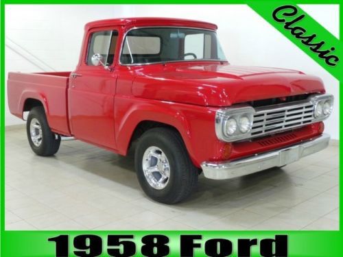 Classic 3 speed  manual 2 door rwd clean red gas bench seats 4bbl carb 9 rear