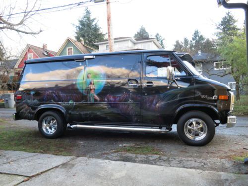 Star trek muraled gmc g15 vandura van.  survivor, custom van, amazing paint.