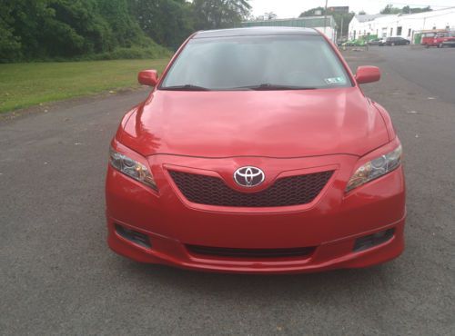 2008 red toyota camry sport limited se 53,400 miles