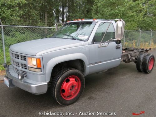 Chevrolet 3500 cab-and-chassis pickup truck 6.5l turbo diesel 4-spd auto a/c