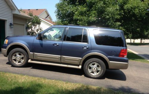 2003 ford expedition eddie bauer4wd 4dr suv blue and beige