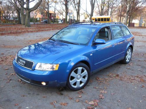 2003 audi a4 avant touring wagon awd quattro turbo automatic denim blue