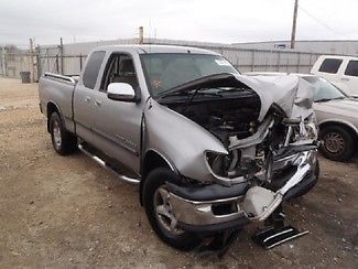 2002 gray trd sr5 3.4 liter v6 salvaged title parts project truck!front end!