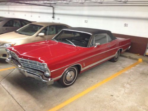1967 ford galaxie 500 convertible 390-engine candy apple red