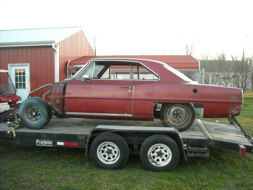 1967 chevy ii nova ss.  it's a real ss!!   solid project.