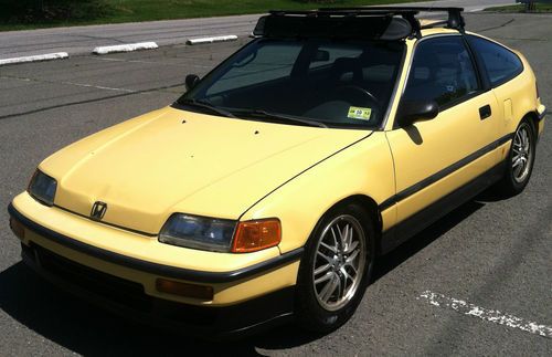 1990 honda crx si y49 yellow w.b16 swap