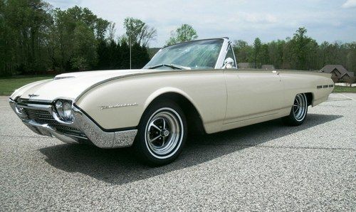 1962 ford thunderbird converti ble restored all factory options factory a/c