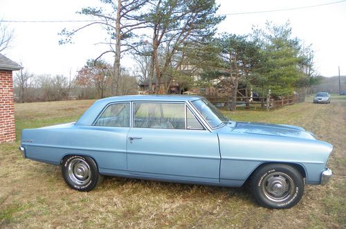 1966 chevy ii sedan 100 18,725 original miles, garage kept, original paint
