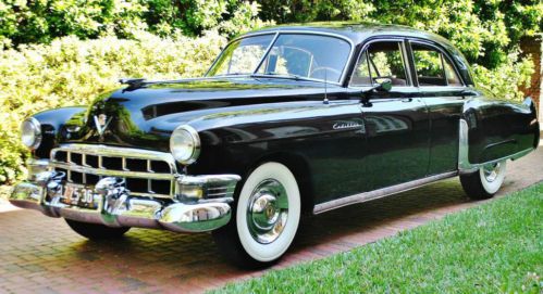 Incredable mint 1949 cadillac fleetwood with vintage a/c black with tan 50ks wow