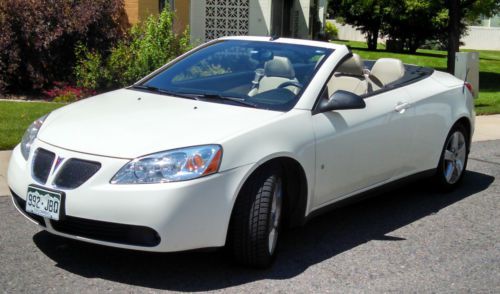 2008 white pontiac g6 gt coupe automatic leather hardtop convertible 18&#034; alloys