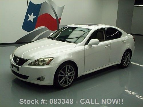 2008 lexus is250 auto paddle shift sunroof leather 83k texas direct auto