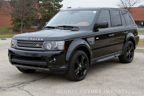Range rover sport supercharged awd black/brown vision / dvd entertainment