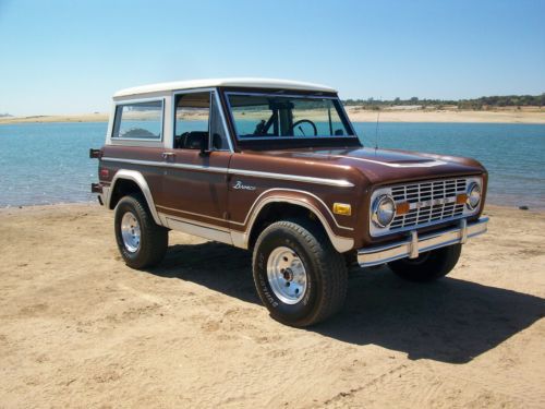 1975 ford bronco from ca, 96k orig.miles,302,4v, automatic,ac,original paint!!!!