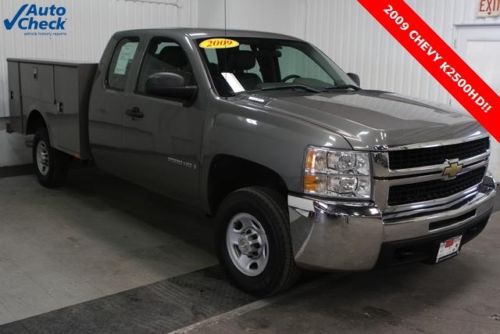 Used 09&#039; ext. k2500 4wd, low miles, and utility body ready for work. save