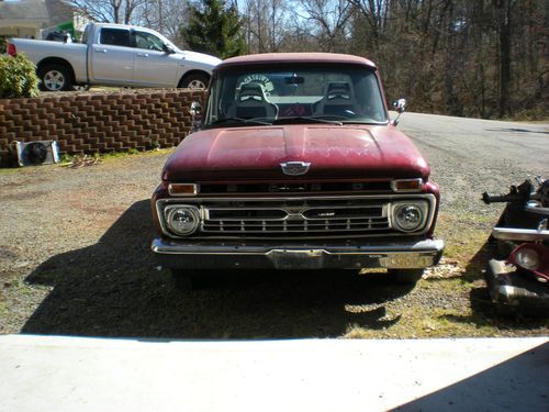 66 f100 pickup, great project vehicle with a lot of work already done.
