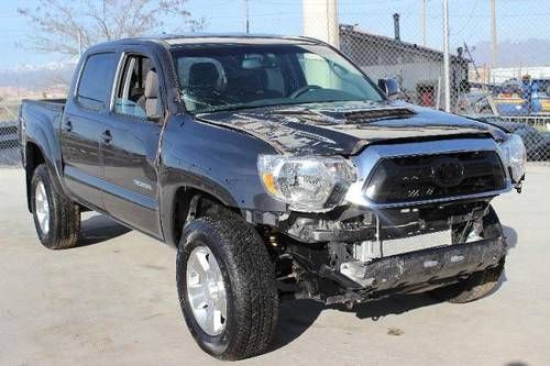 2012 toyota tacoma double cab 4wd damaged bill of sale title runs only 185 miles