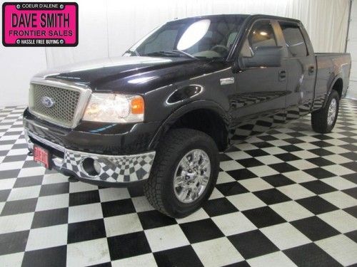 2008 4x4 crew cab short box tow hitch spray liner heated leather sunroof tint