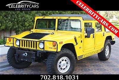 2002 am general hummer h1 open top sport utility truck many audio extras trades
