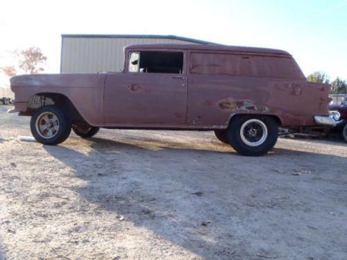 1955 chevy 2dr sedan delivery station wagon hot rod gasser nomad project car