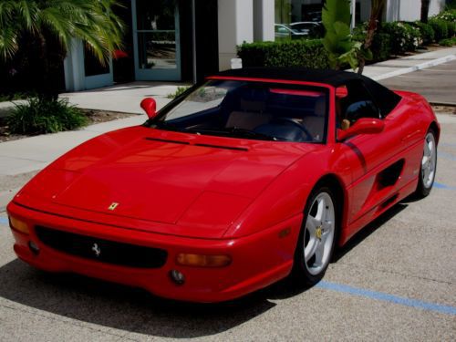 Ferrari 355 f-1 spider excellent red with tan