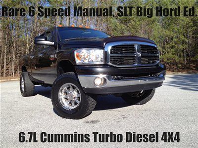 Rare 6 speed manual 6.7l cummins turbo diesel 4x4 new 18 in nitto's big horn ed